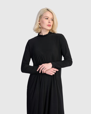 alembika-essential-slinky-a-line-kleid-schwarz-maxi image 7
