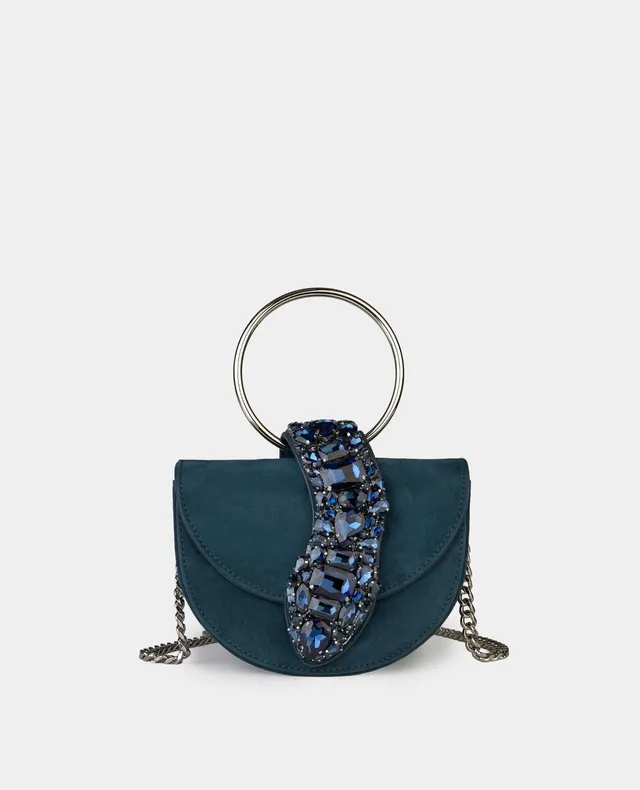 alma-en-pena-snake-schultertasche-halbmond-dunkelblau image 1