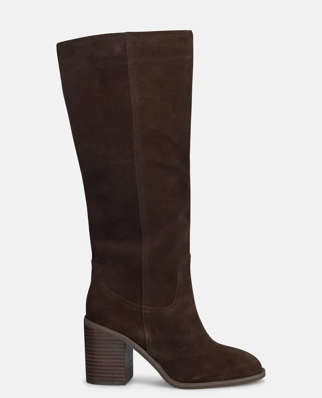 alma-en-pena-hoher-stiefel-wildleder-braun-8-5-cm image 1