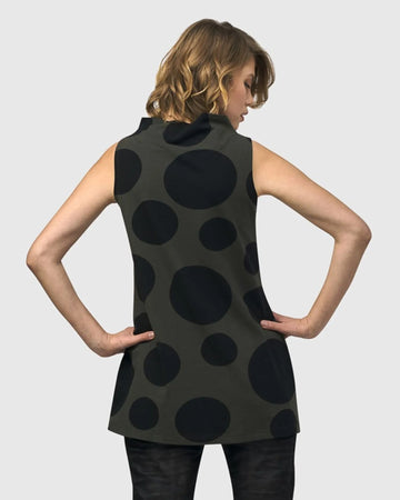 alembika-urban-dots-rmelloses-mockneck-top-khaki image 3