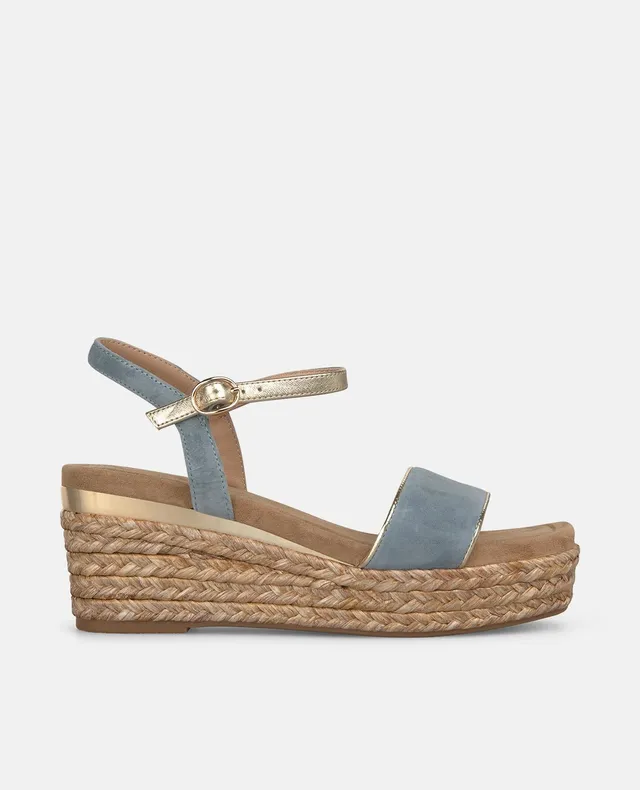 alma-en-pena-wide-strap-esparto-sandal-keil-blau-7-5-cm image 1
