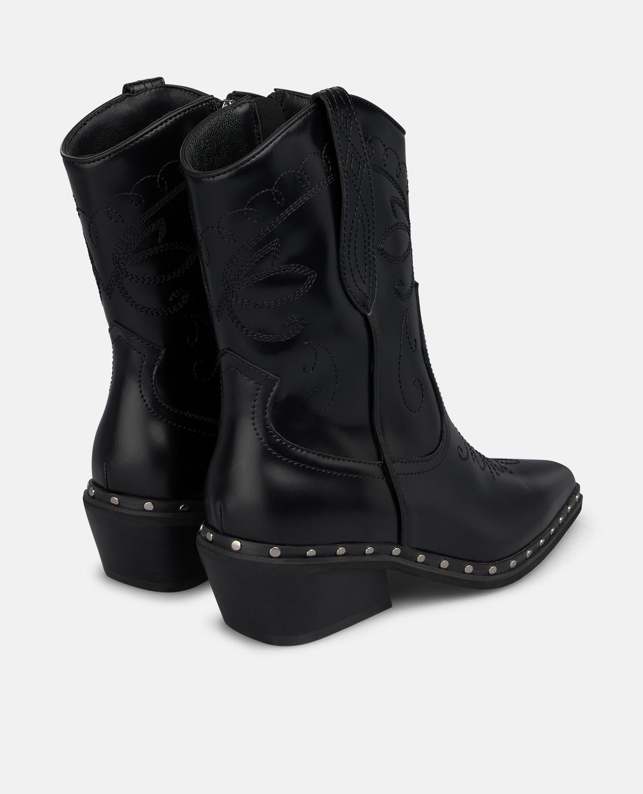 alma-en-pena-cowboy-stiefeletten-leder-schwarz-4-5-cm image 3