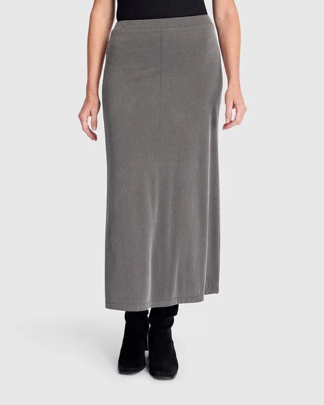 alembika-essential-cupro-bleistiftrock-fog image 1