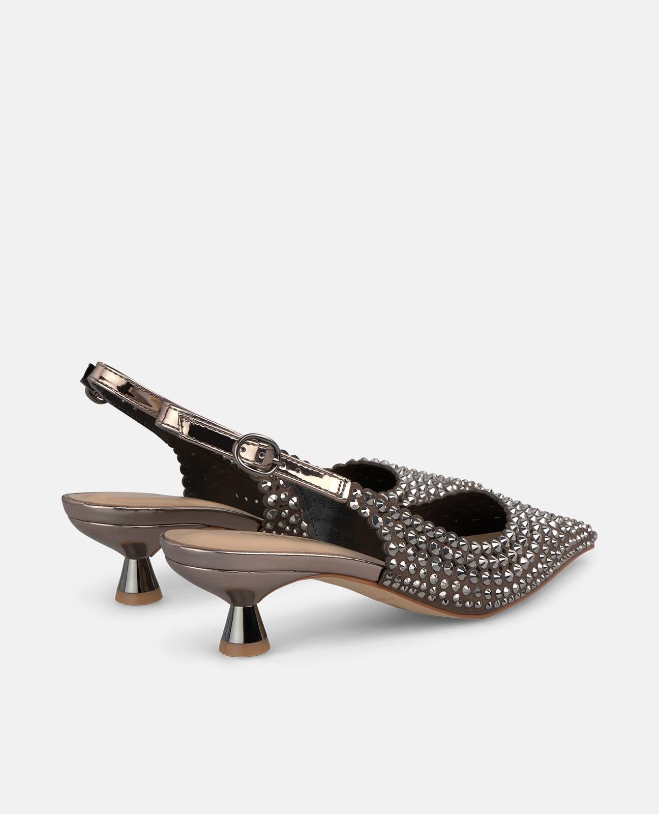 alma-en-pena-mini-pumps-silber-mit-strass-4-5-cm-absatz image 3
