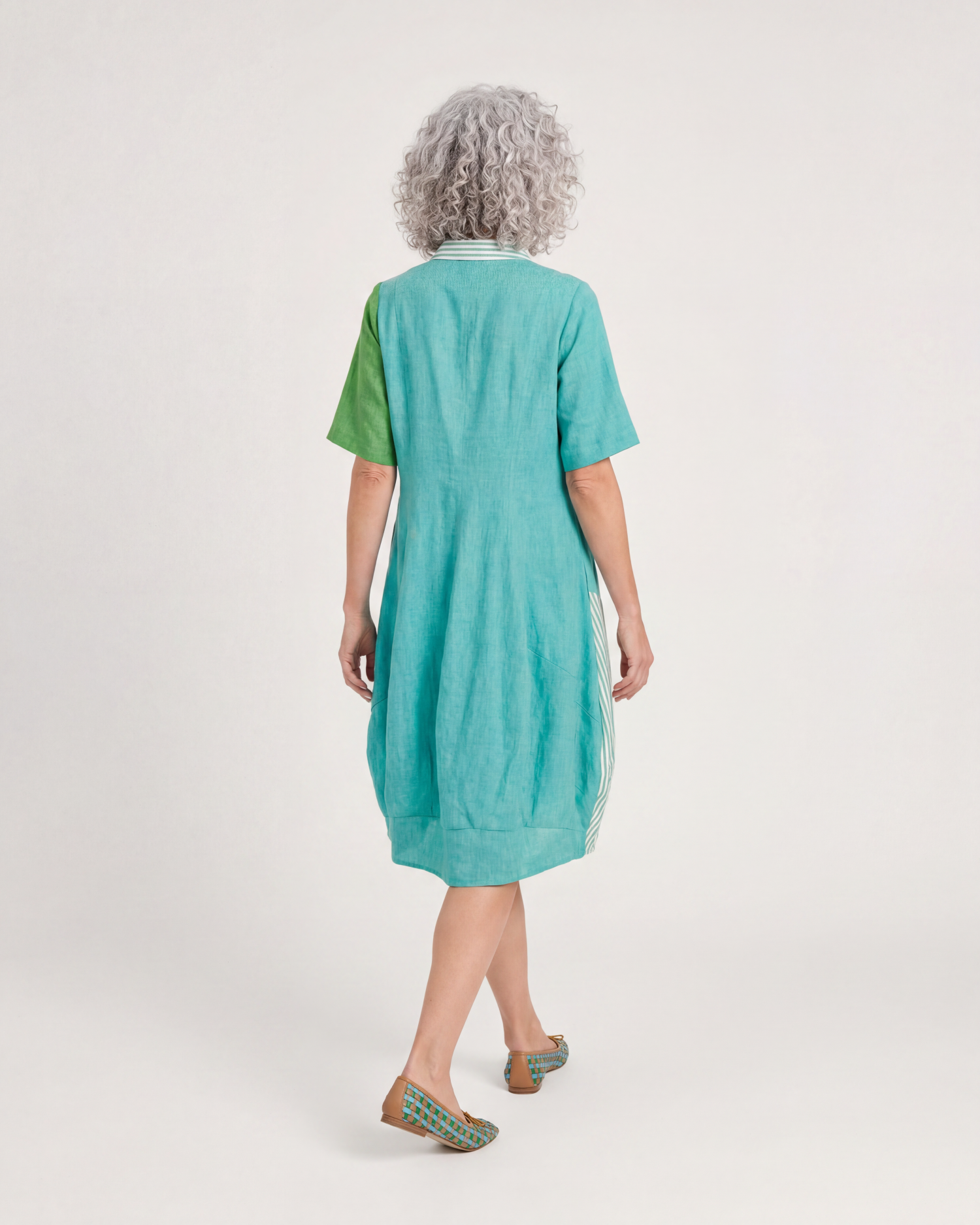 alembika-barb-linen-shirtdress-teal-mix image 3