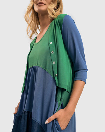 alembika-fresh-colorblock-cardigan-ocean-strickjacke image 2