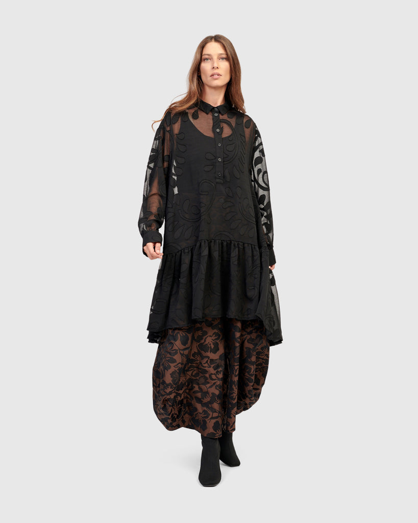 alembika-negroni-babydoll-top-black-sheer-blusen-top-mit-slip image 1