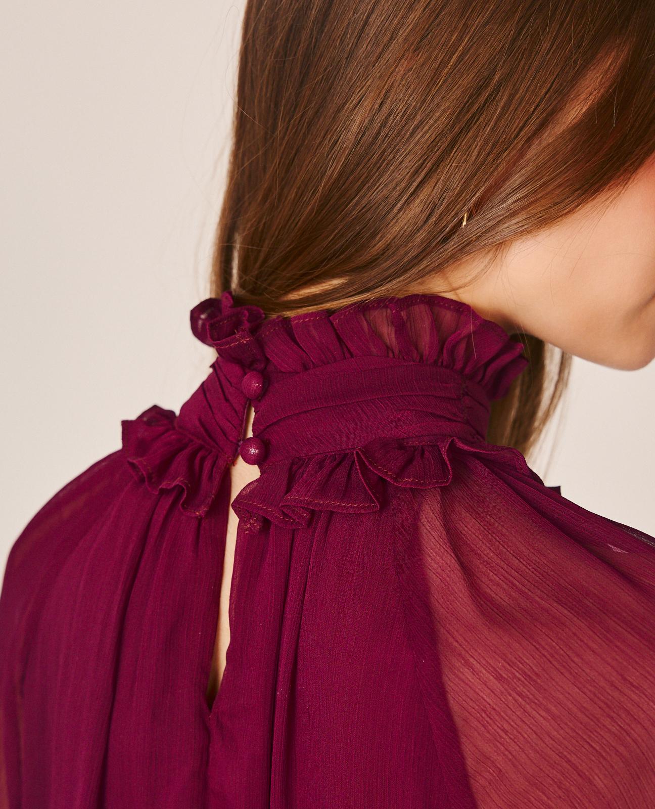 alma-en-pena-alfa-64461-r-schen-minikleid-bordeaux-chiffon-langarm-gef-ttert image 5
