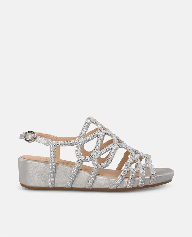 alma-en-pena-keilsandalette-voll-strass-4-5-cm-keil-silber image 1