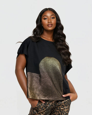 alembika-lola-heart-tee-gold-t-shirt-herz-applikation image 3