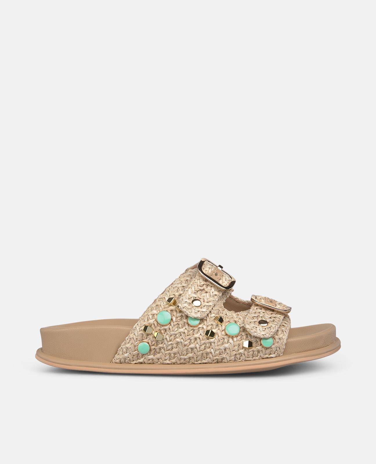 alma-en-pena-raffia-riemen-sandalen-plateausandalen-arena image 2