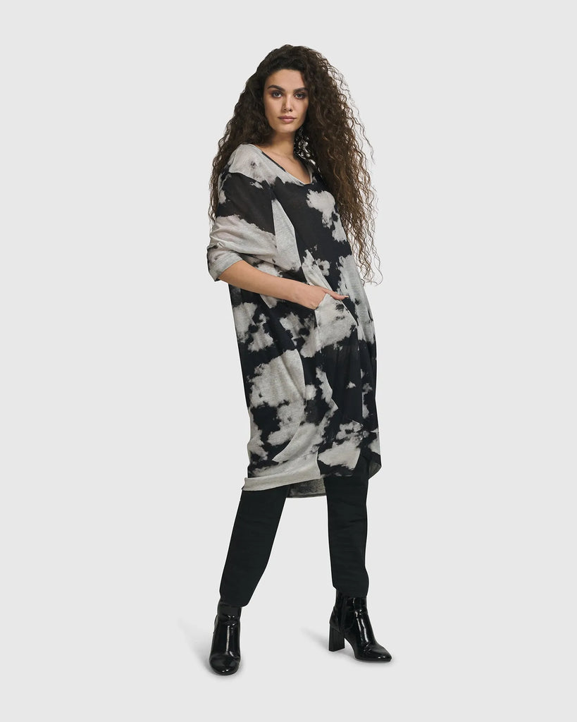 alembika-parisian-sky-kleid-smoke-oversize-kniekleid-mit-taschen image 1