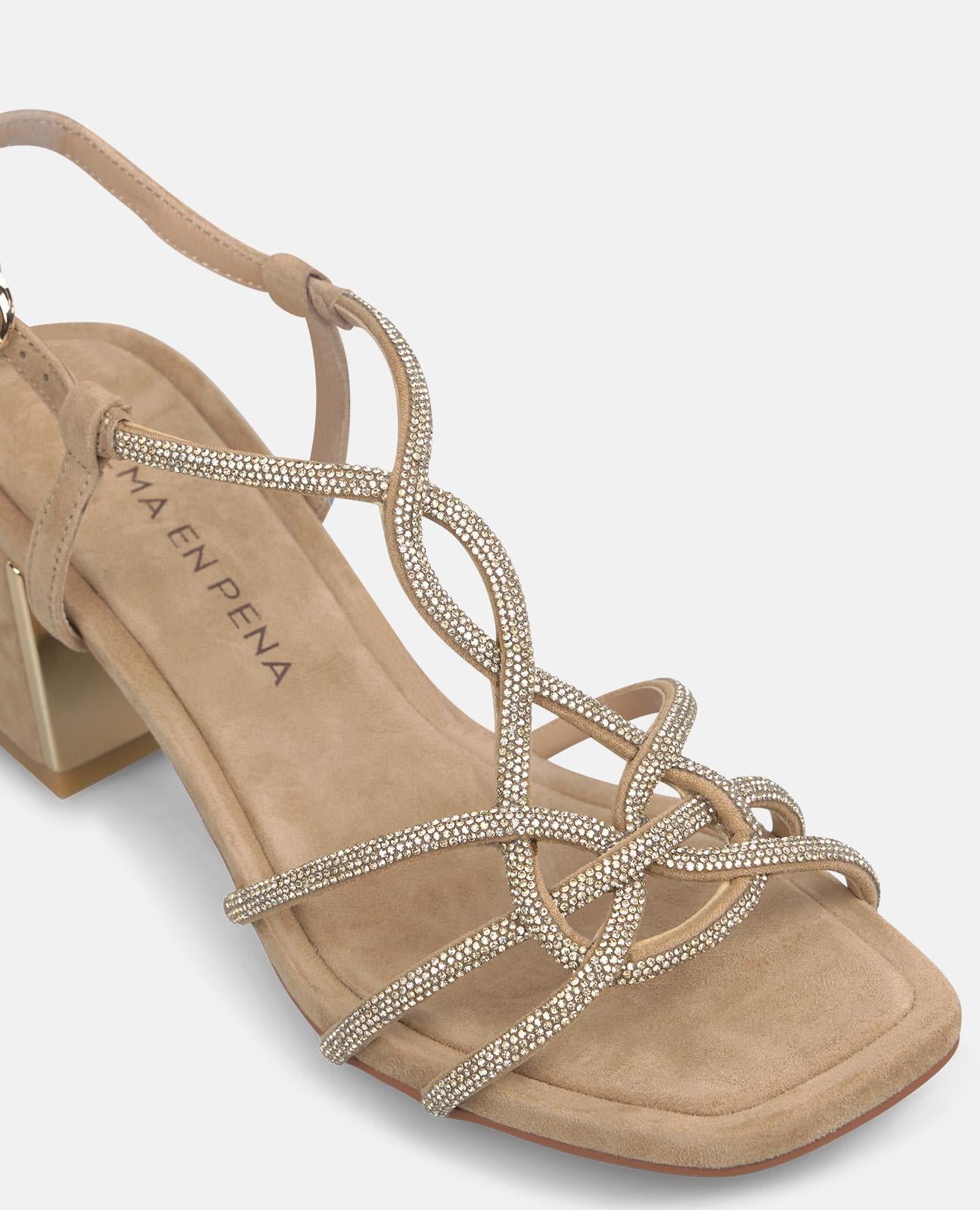 alma-en-pena-multi-strap-sandale-6-cm-mittelabsatz-sand image 4