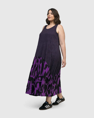 alembika-fusion-midi-kleid-rmellos-violett-damen-kleid image 7