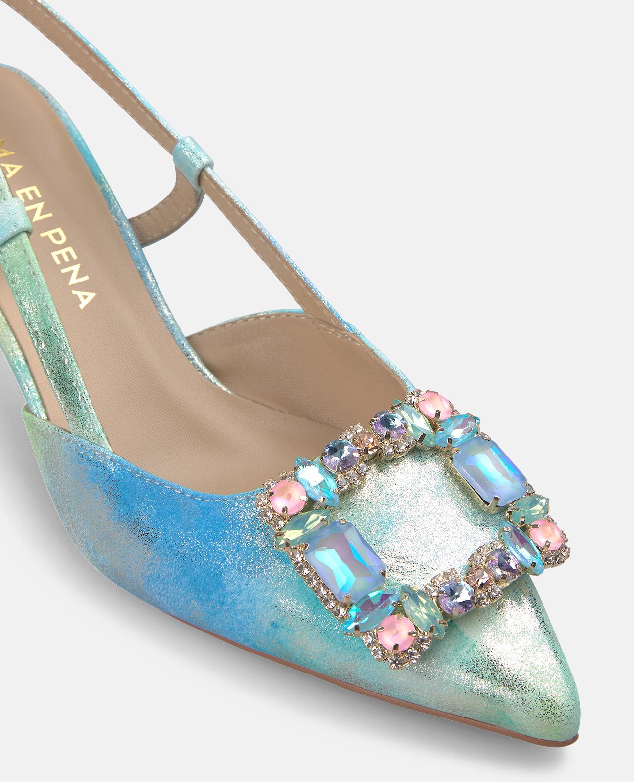 alma-en-pena-heeled-salon-with-front-detail-pumps-blau-schmuck-6-2-cm image 4