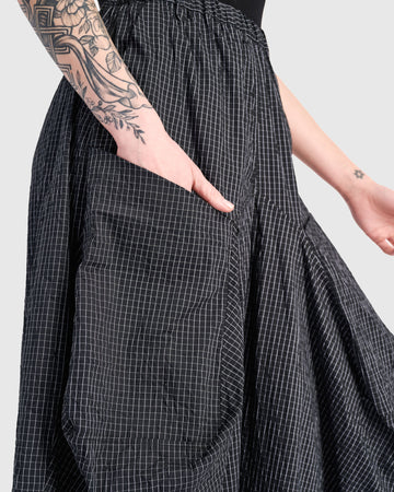 alembika-urban-taffeta-harem-pants-grid-high-rise-hose-mit-taschen image 6
