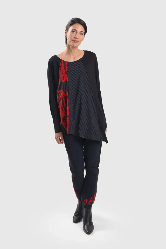 alembika-tekbika-angled-top-flame-langarmshirt image 1