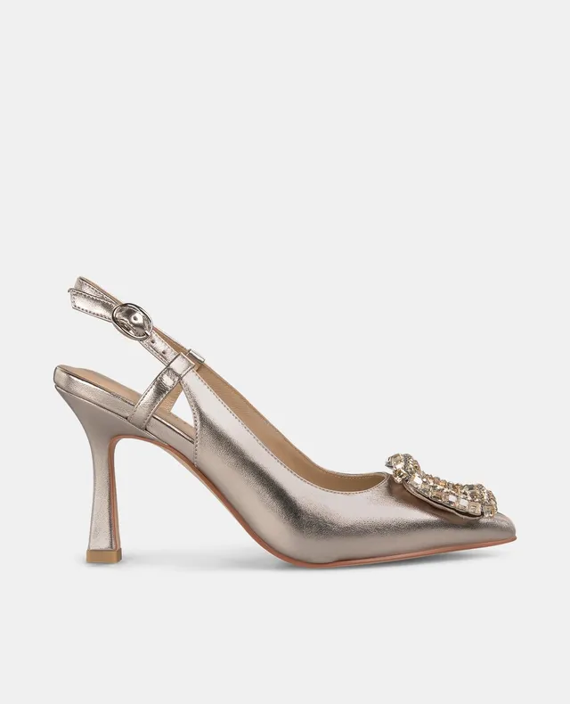 alma-en-pena-riemen-pumps-bronze-mit-strass-schnalle-und-9-cm-absatz image 1