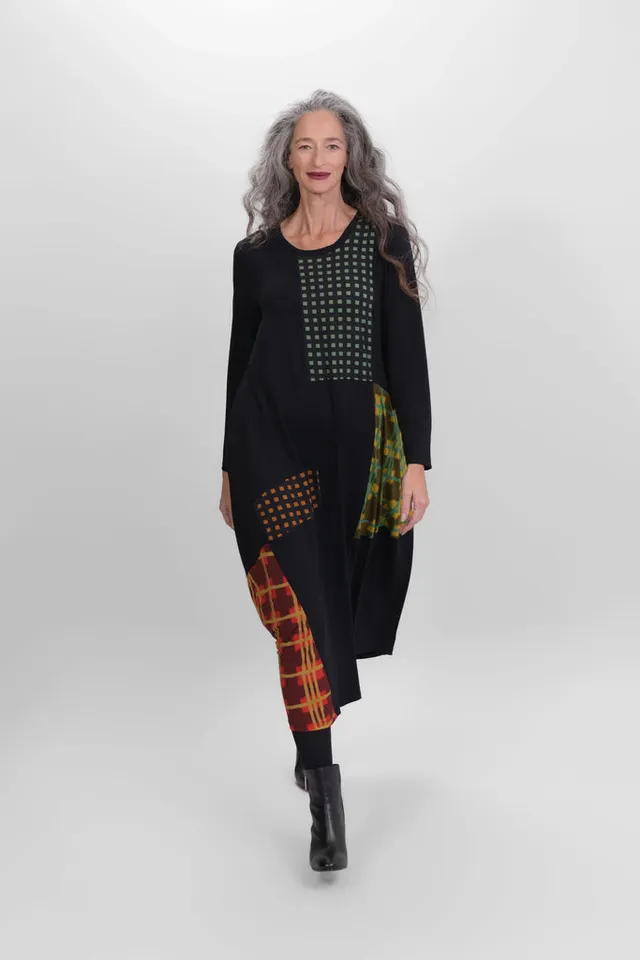 alembika-misto-swing-maxi-dress-damen-maxikleid-multi image 1
