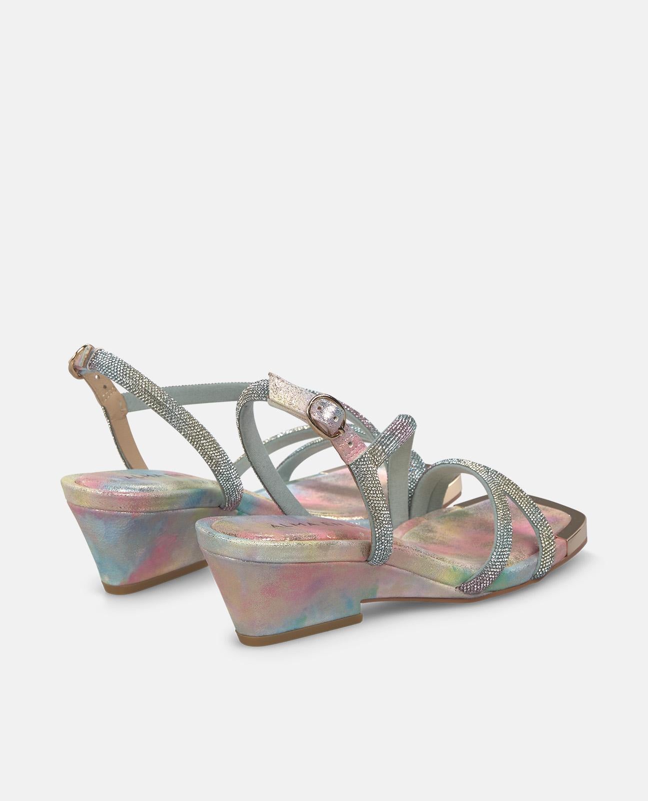 alma-en-pena-three-strap-tubular-sandals-6-cm-rosa-damen image 3