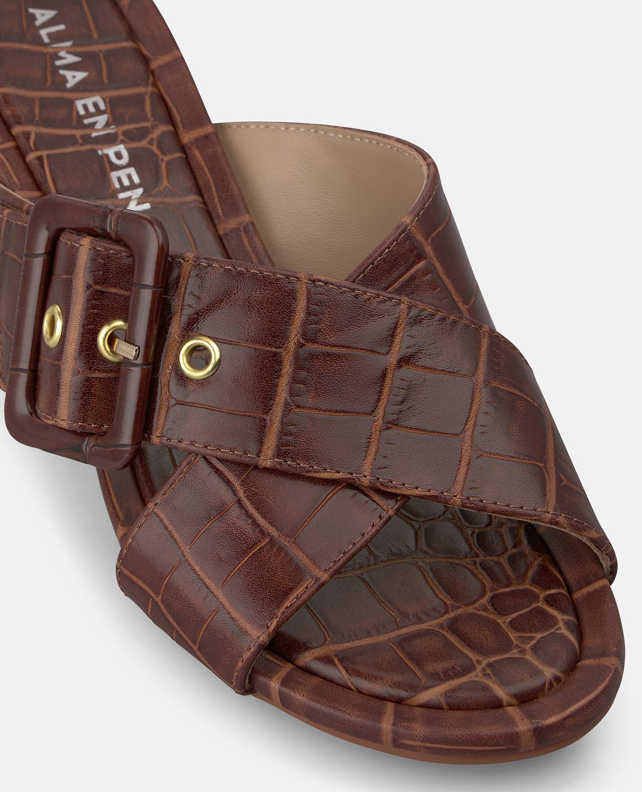 alma-en-pena-gekreuzte-riemchen-sandalen-leder-camel-5-5-cm image 5