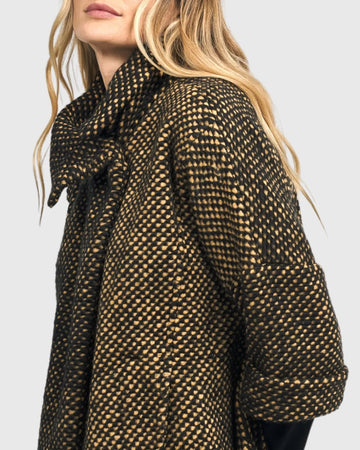 alembika-dupont-overcoat-ochre-grobstrick-mantel image 2