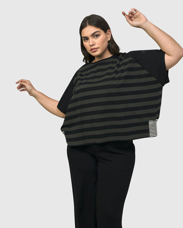 alembika-urban-splice-boxy-tee-stripes image 6
