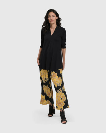 alembika-luau-palazzo-pants-gold-weite-hose-floral image 5
