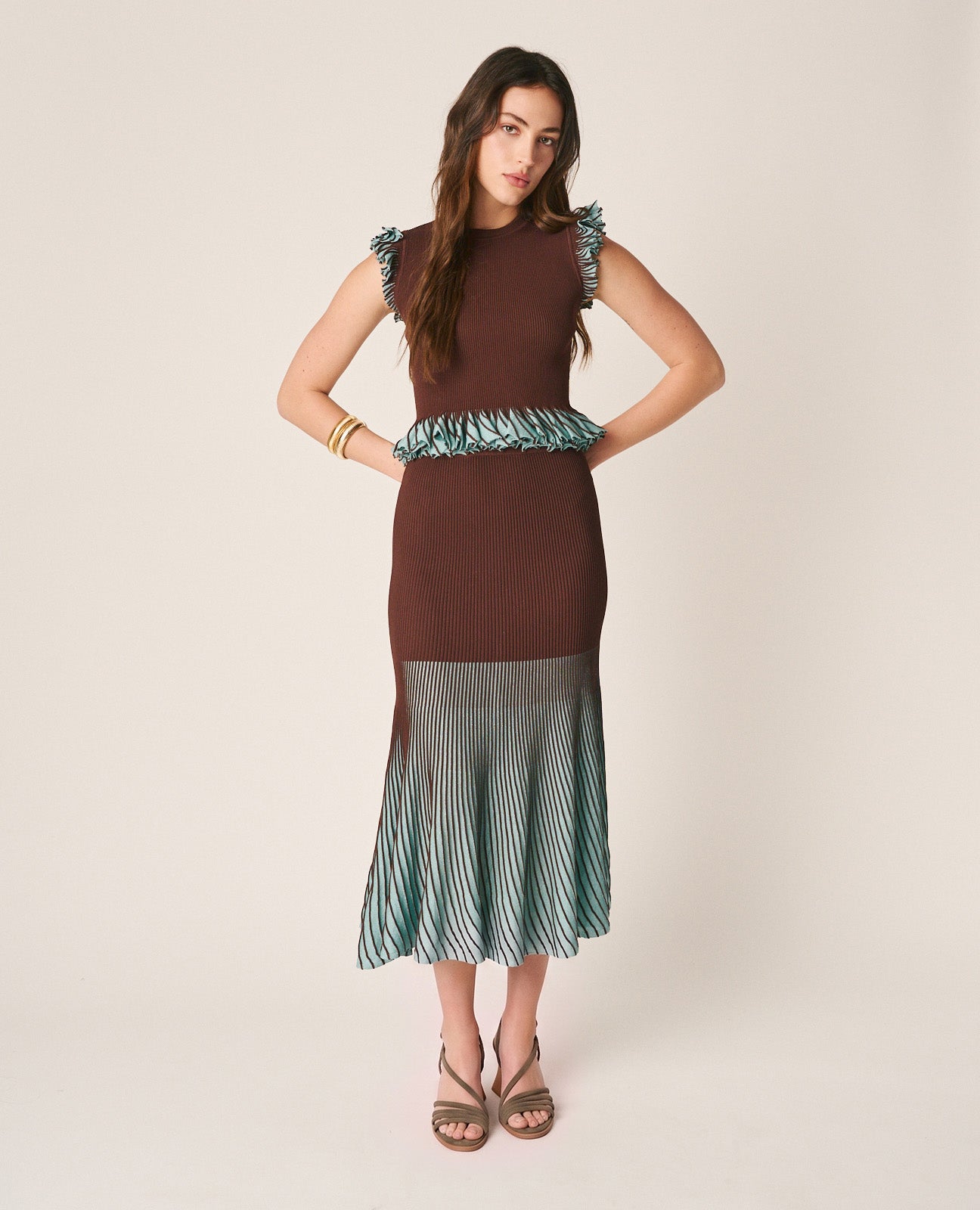 alma-en-pena-shiny-knit-skirt-langer-strickrock image 2
