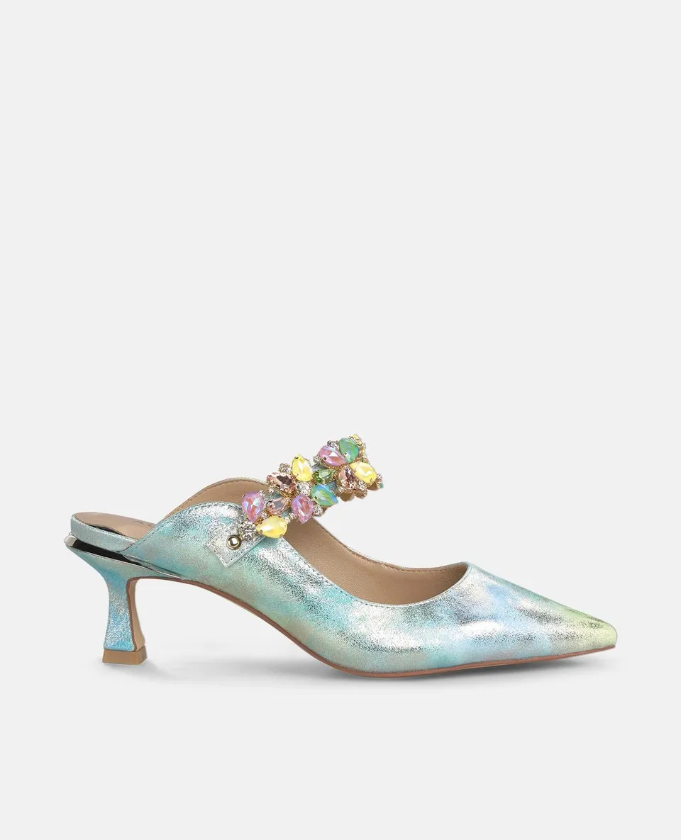alma-en-pena-slingpumps-mit-strass-riemen-blau-6-2-cm-absatz image 1