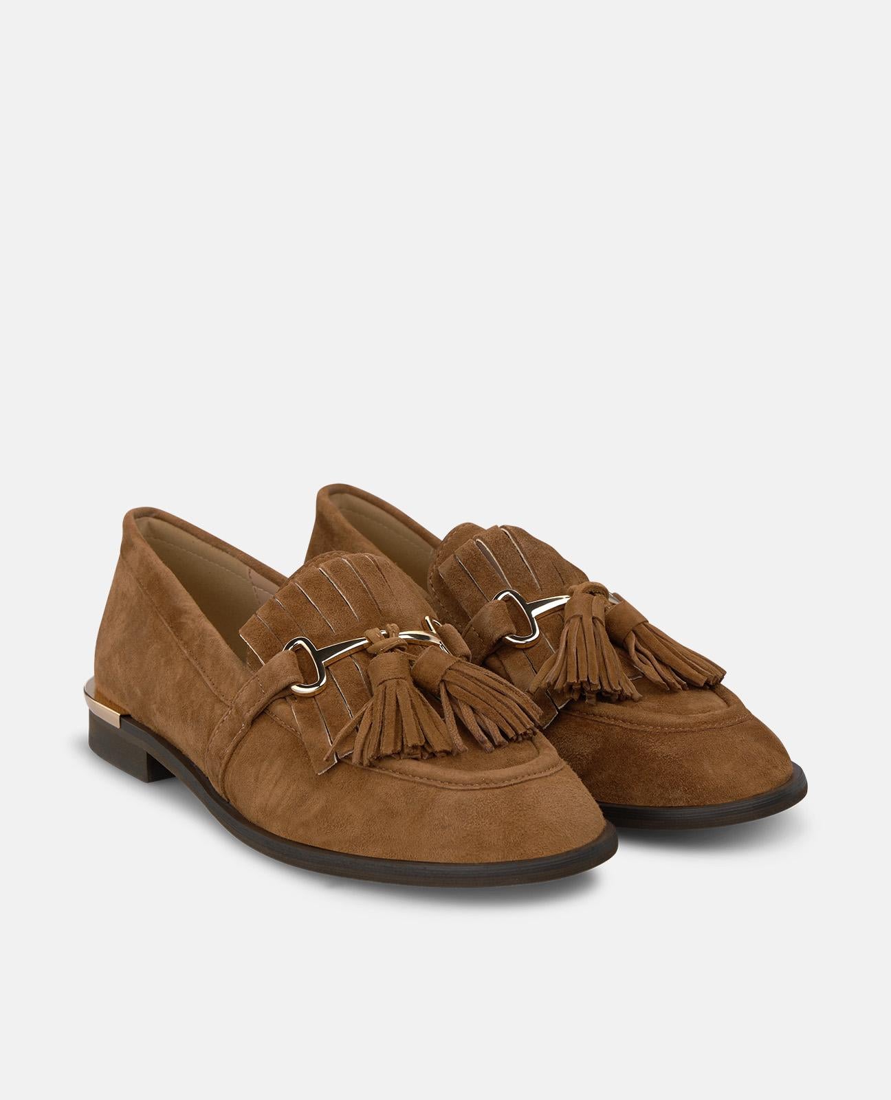 alma-en-pena-suede-loafers-mokassin-mit-quasten-camel image 3