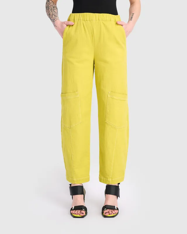 alembika-twill-papaya-relaxed-hose-marker-barrel-leg image 1