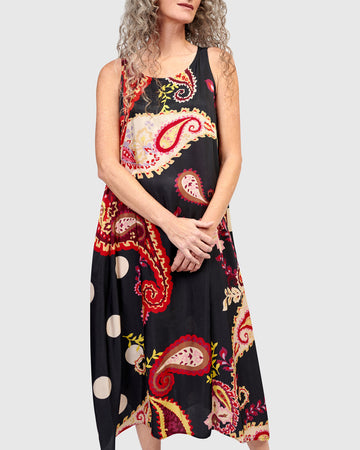 alembika-speakeasy-rmelloses-kleid-fiesta-damen-maxikleid image 2
