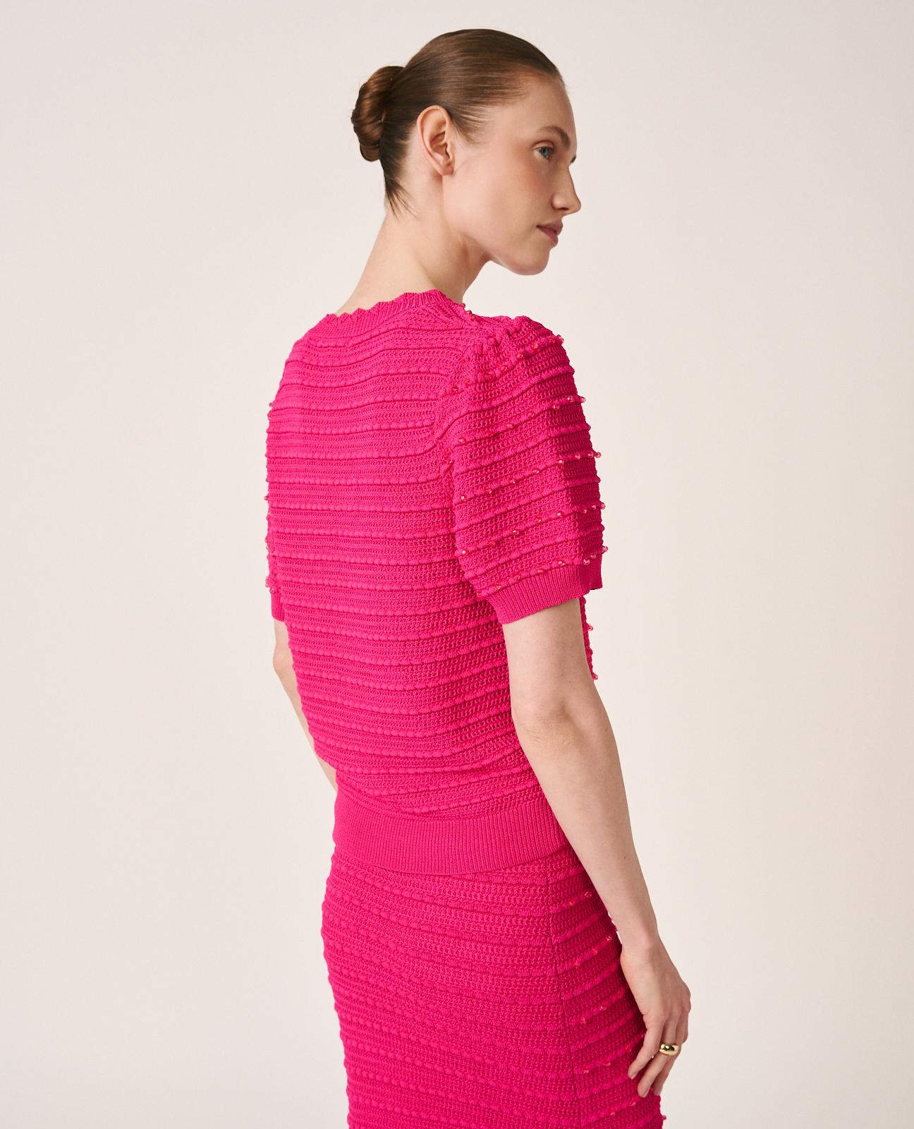 alma-en-pena-top-jewelry-point-strick-top-fuchsia image 7
