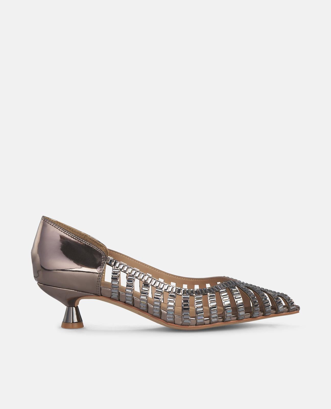 alma-en-pena-alfa-61471-pumps-mit-spiegeleffekt-silber-4-5-cm image 1