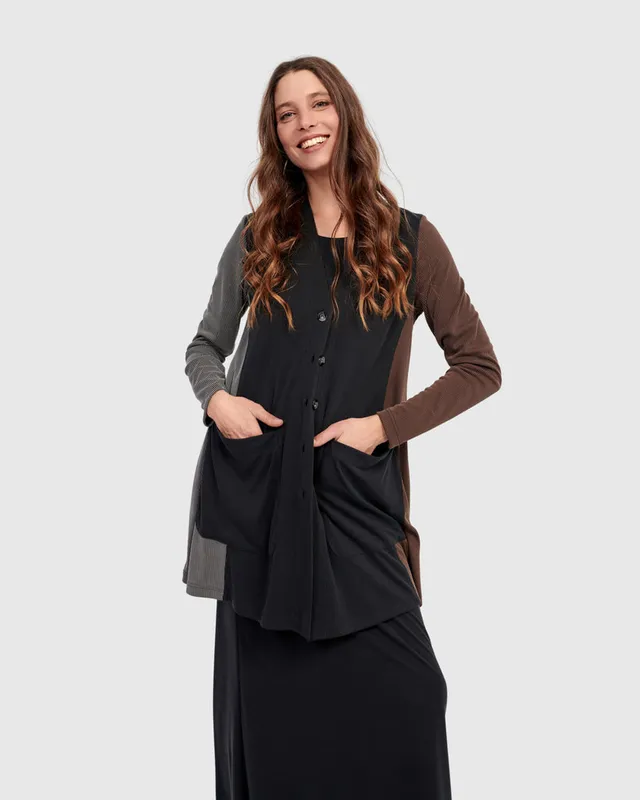 alembika-shadow-cupro-relaxed-cardigan-mix-strickjacke image 1