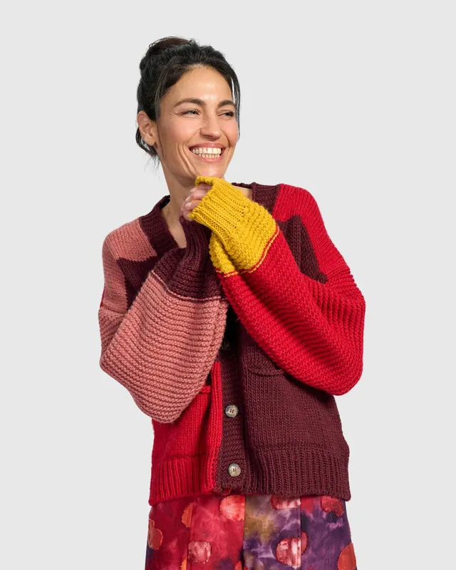 alembika-carnival-chunky-cardigan-ruby image 1
