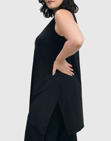 alembika-essential-rmelloses-tunika-top-schwarz-st346b image 7