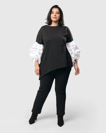 alembika-urban-cinch-tunika-top-wei-schwarz image 3