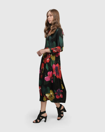 alembika-valencia-cocoon-kleid-garden-floral-jersey-langarm image 8