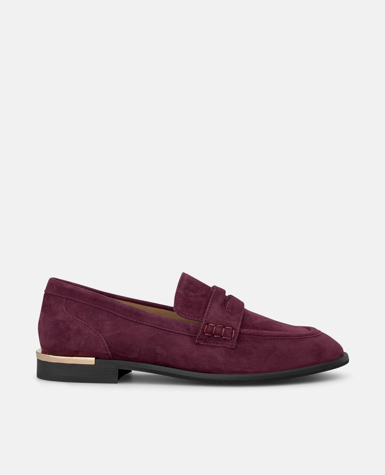 alma-en-pena-loafer-aus-veloursleder-bordeaux-2-cm image 1