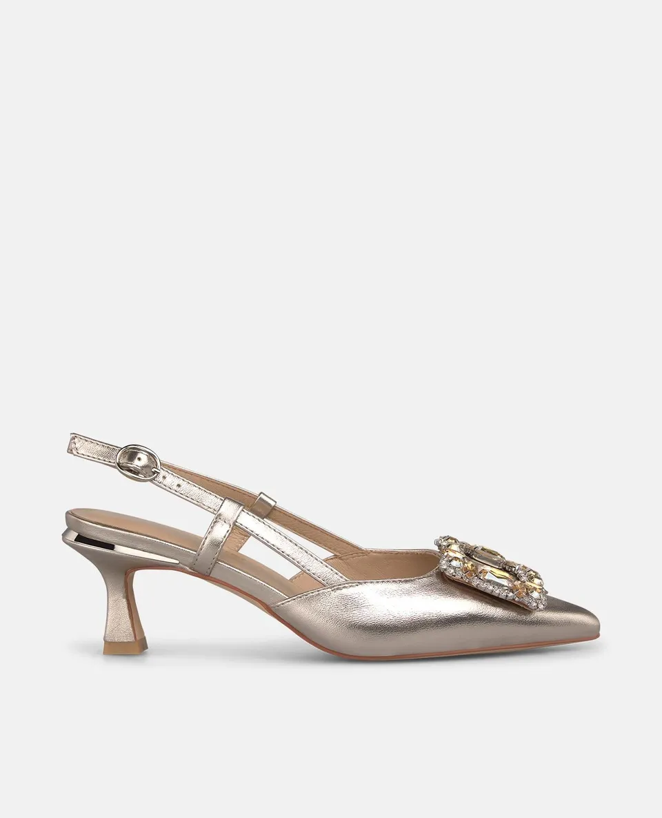 alma-en-pena-heeled-salon-slingback-pumps-bronze-6-2-cm-mit-schmuck-detail image 1