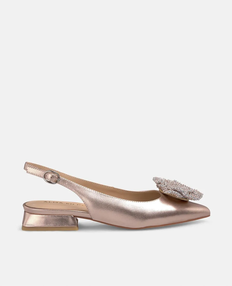 alma-en-pena-ballerinas-rosa-mit-blume-und-strass-2-cm image 1