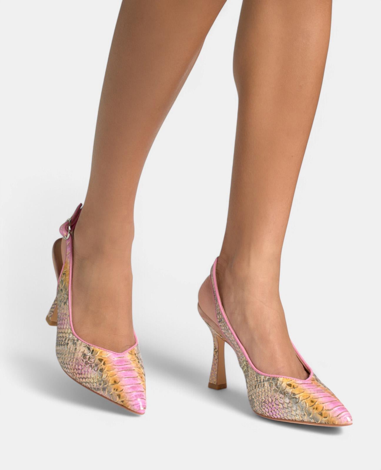 alma-en-pena-stiletto-pumps-rosa-spitz-offene-ferse-schnalle-9-cm-absatz image 5