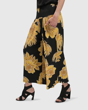 alembika-luau-palazzo-pants-gold-weite-hose-floral image 7
