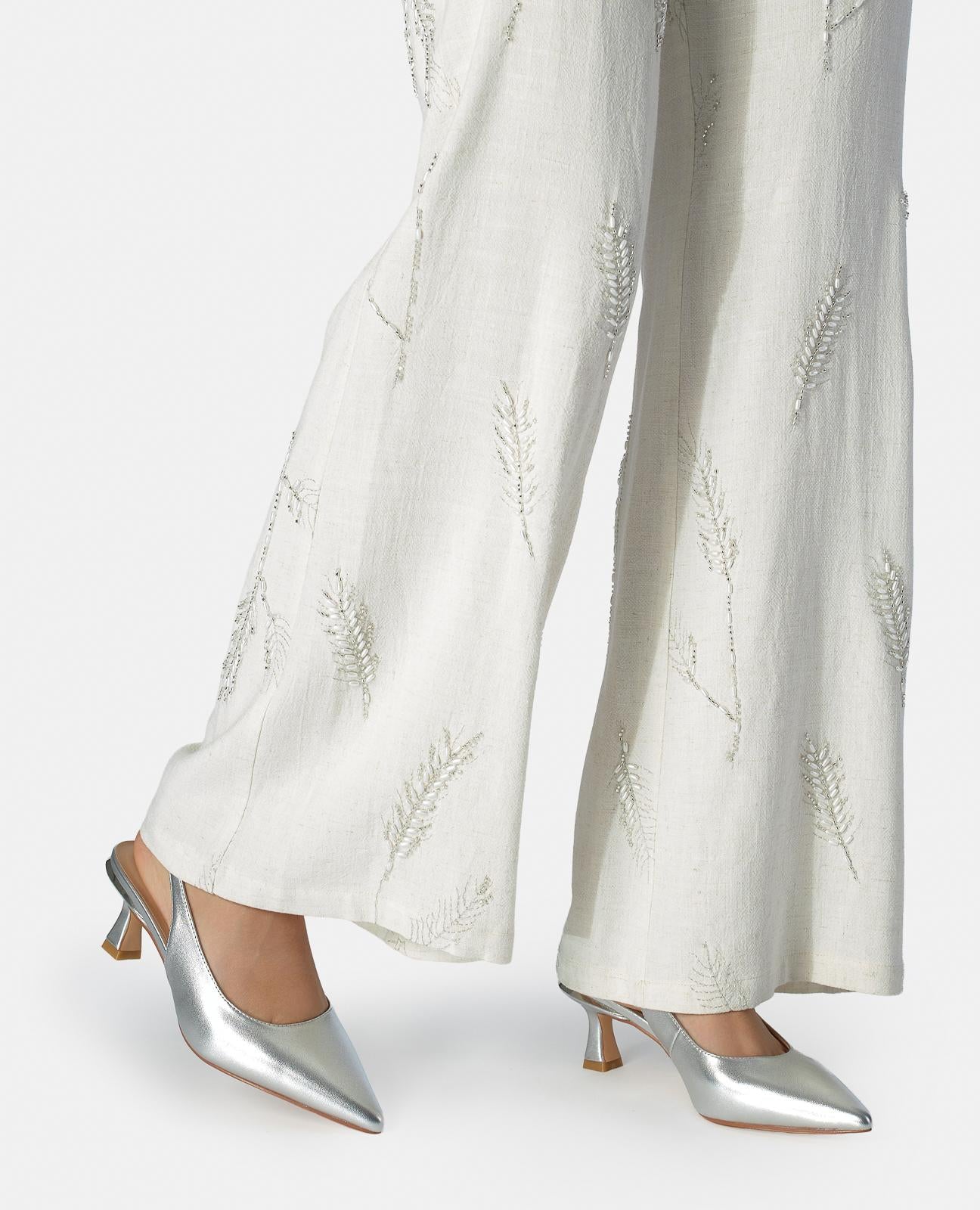 alma-en-pena-slingpumps-silber-metallic-spitze-kappe-6-2-cm-absatz image 5