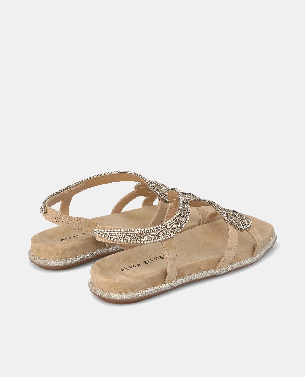 alma-en-pena-snake-flachsandale-arena-1-cm-strass-glitzer image 3