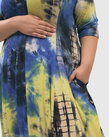 alembika-carla-cocoon-midi-kleid-tie-dye image 4