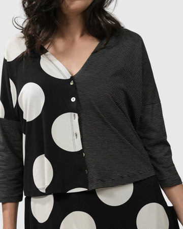 alembika-minnie-crop-cardigan-mono-kurz-cardigan-punkte image 3