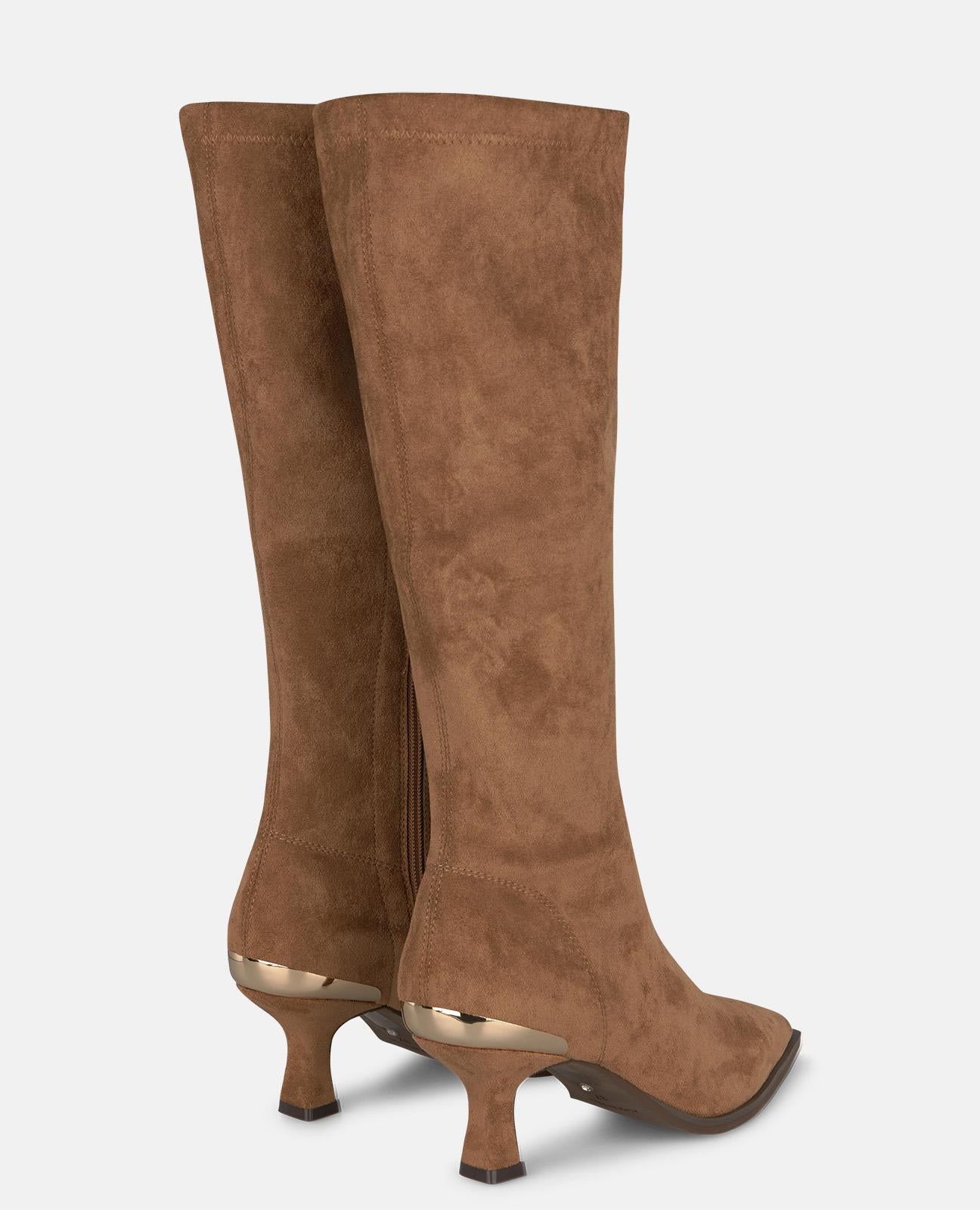 alma-en-pena-alfa-64175-stiefel-mit-absatz-camel-6-cm image 3